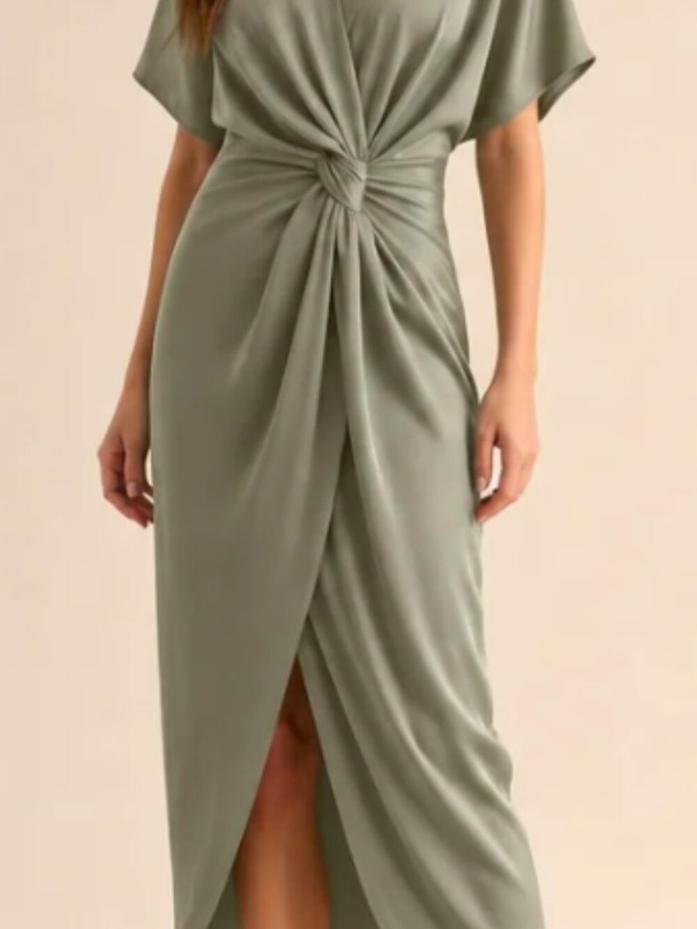 Andreas Oriano “The Giuliana” Dress in Olive Khaki in 3XL